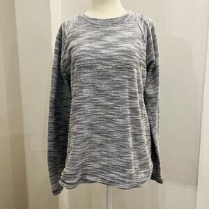 U.S. Vintage Sweater Woman’s Size Medium Navy Blue And White Knit